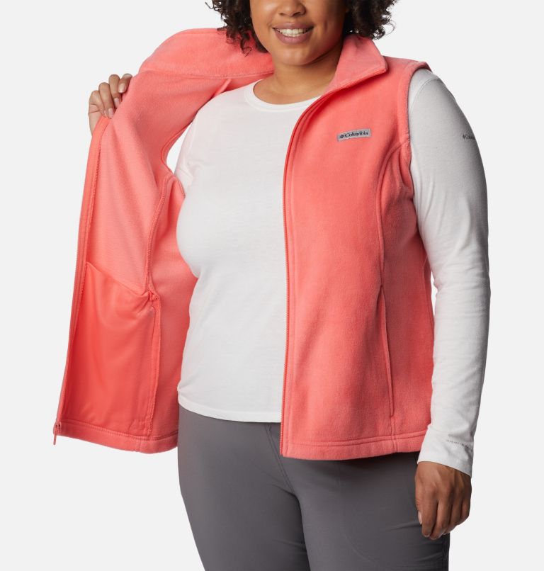 Thumbnail: Women’s Benton Springs Fleece Vest - Plus Size, Color: Blush Pink, image 5