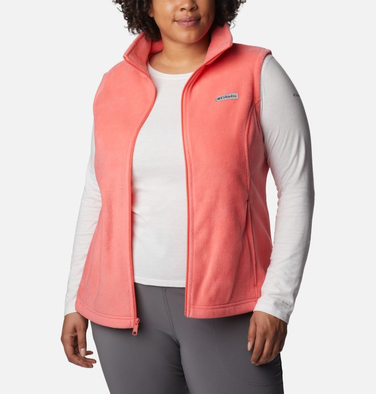 Thumbnail: Women’s Benton Springs Fleece Vest - Plus Size, Color: Blush Pink, image 6