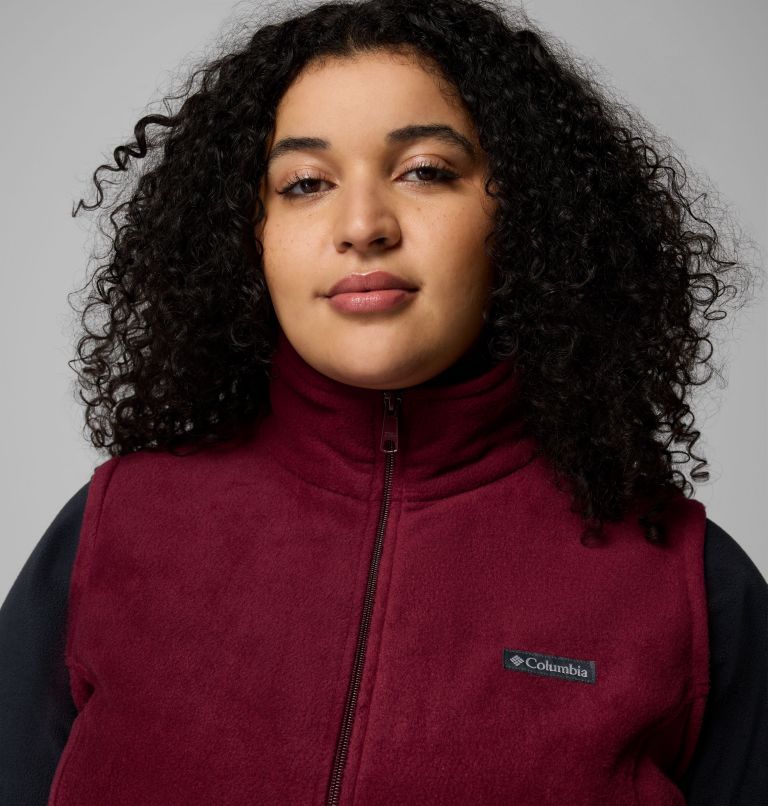 Women’s Benton Springs Fleece Vest - Plus Size, Color: Rich Wine, image 4