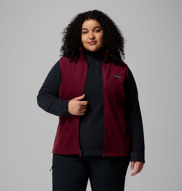 Women’s Benton Springs Fleece Vest - Plus Size, Color: Rich Wine, image 5