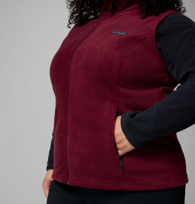 Women’s Benton Springs Fleece Vest - Plus Size, Color: Rich Wine, image 6