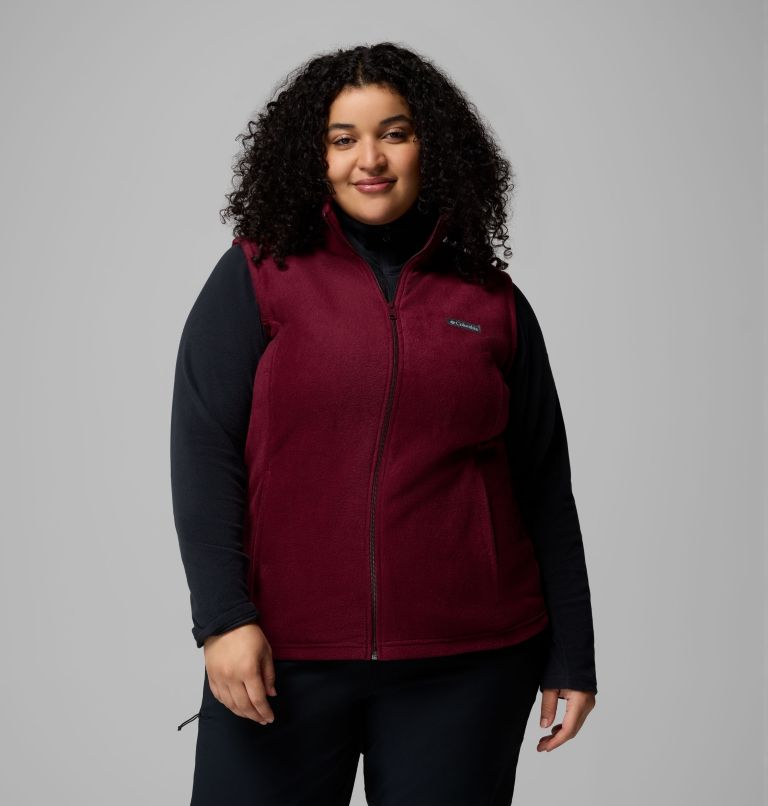 Women’s Benton Springs Fleece Vest - Plus Size, Color: Rich Wine, image 1