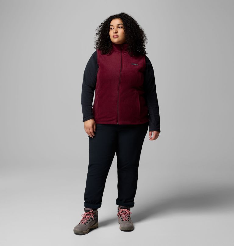 Women’s Benton Springs Fleece Vest - Plus Size, Color: Rich Wine, image 7