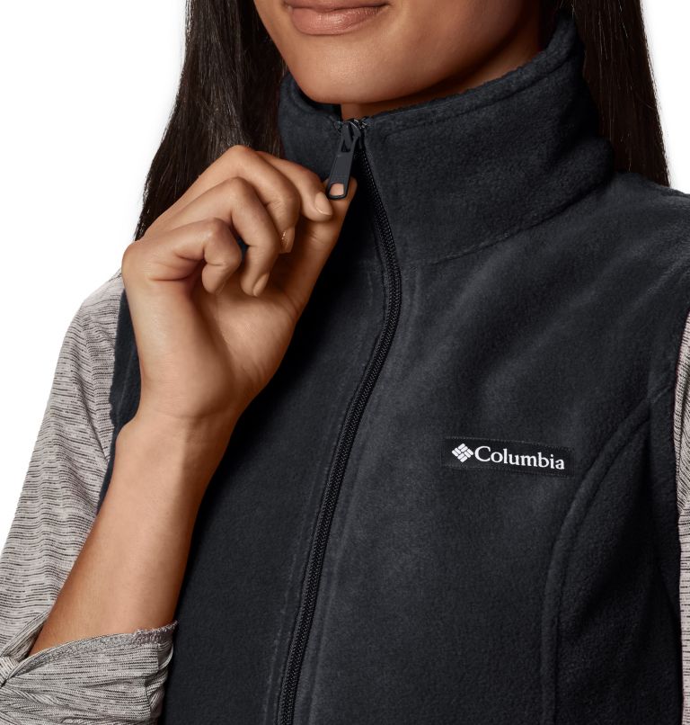 Women's Benton Springs Fleece Vest - Petite, Color: Black, image 3