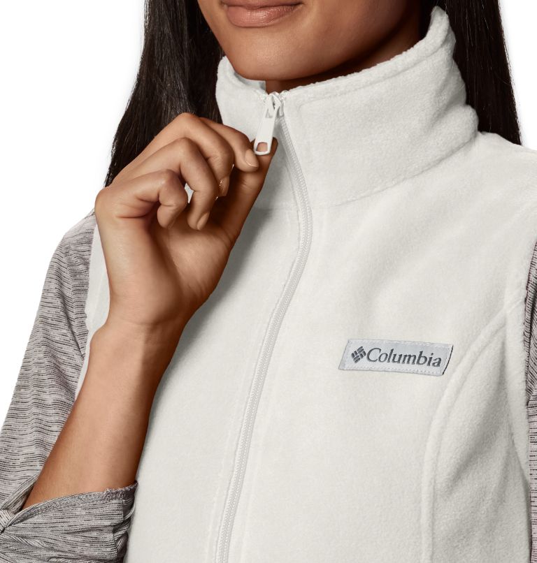 Women's Benton Springs Fleece Vest - Petite, Color: Sea Salt, image 4