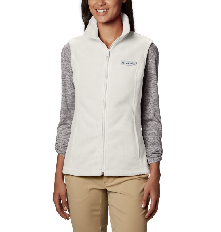 Women's Benton Springs Fleece Vest - Petite, Color: Sea Salt, image 1
