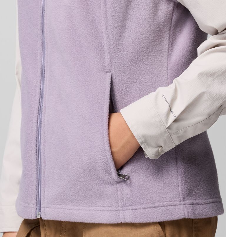 Women's Benton Springs Fleece Vest - Petite, Color: Shale Purple, image 7
