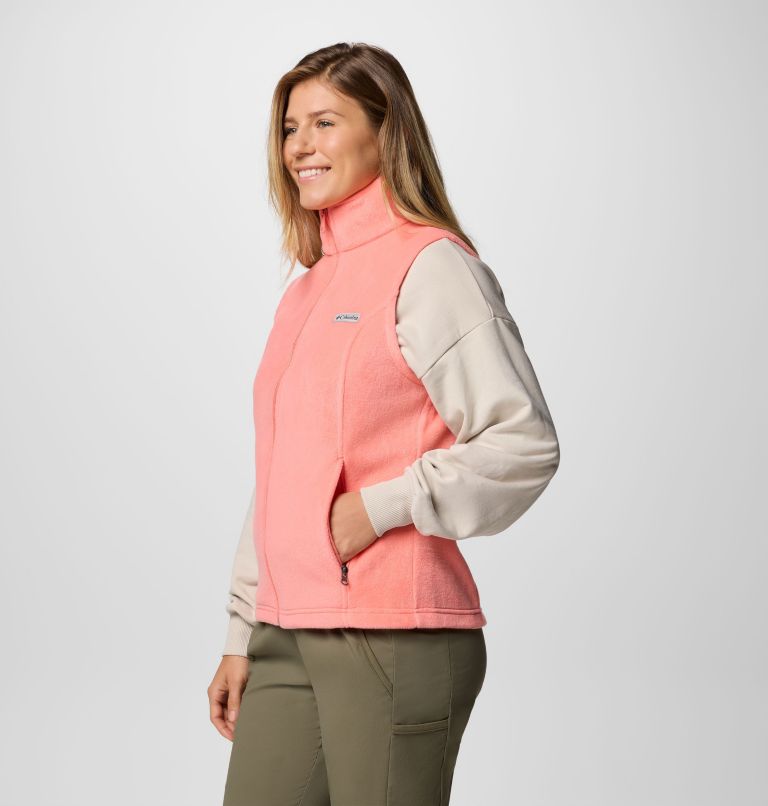 Women's Benton Springs Fleece Vest - Petite, Color: Alpenglow, image 3