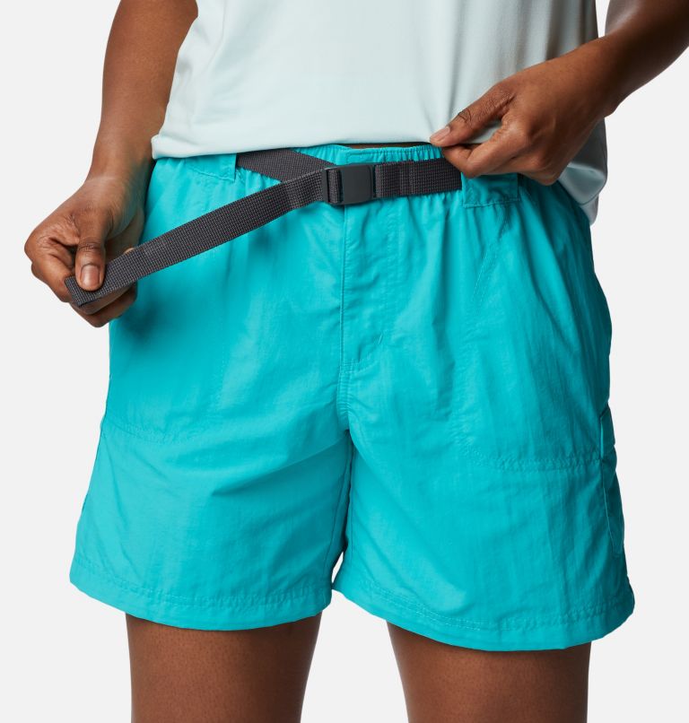 Women's Sandy River Cargo Shorts, Color: Bright Aqua, image 4