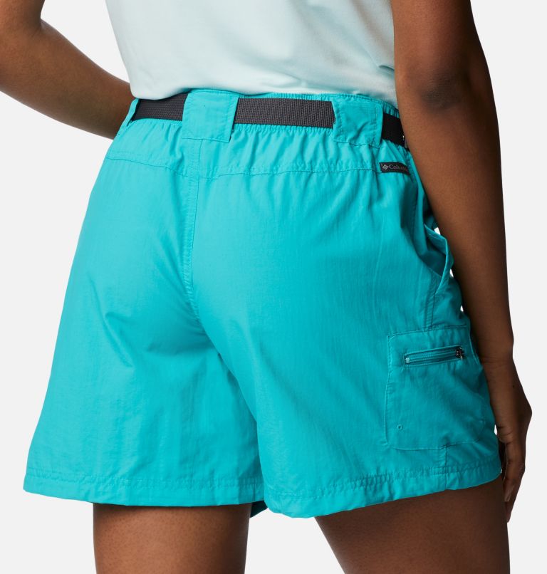 Women's Sandy River Cargo Shorts, Color: Bright Aqua, image 5