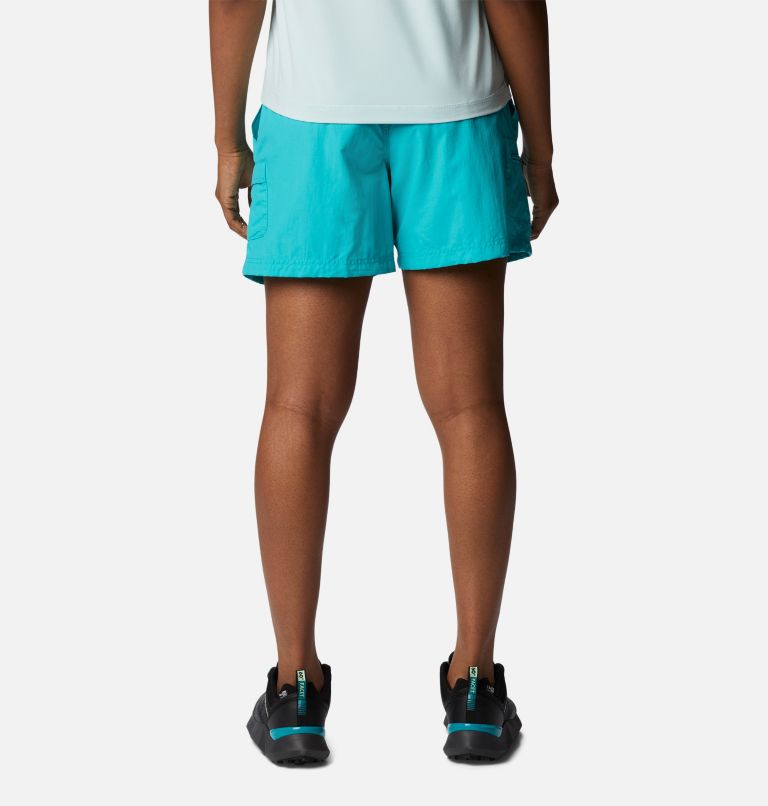 Women's Sandy River Cargo Shorts, Color: Bright Aqua, image 2