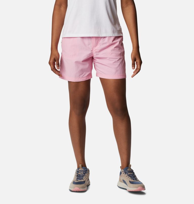 Womens pink cargo on sale shorts