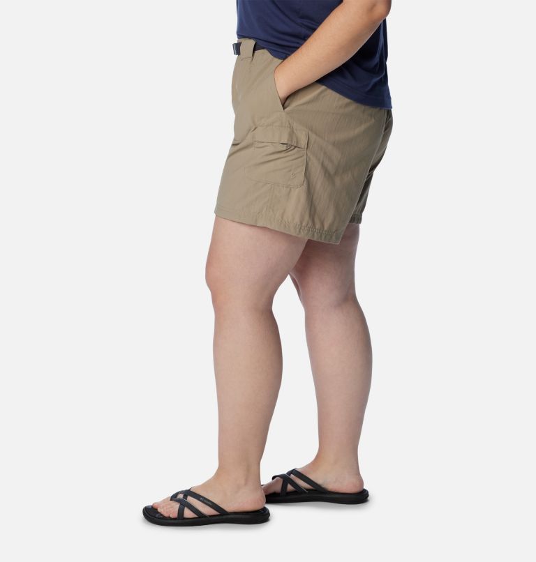 Thumbnail: Women's Sandy River Cargo Shorts - Plus Size, Color: Tusk, image 3