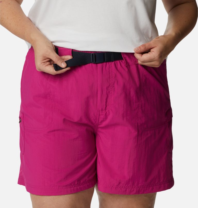 Women's Sandy River Cargo Shorts - Plus Size, Color: Wild Fuchsia, image 4
