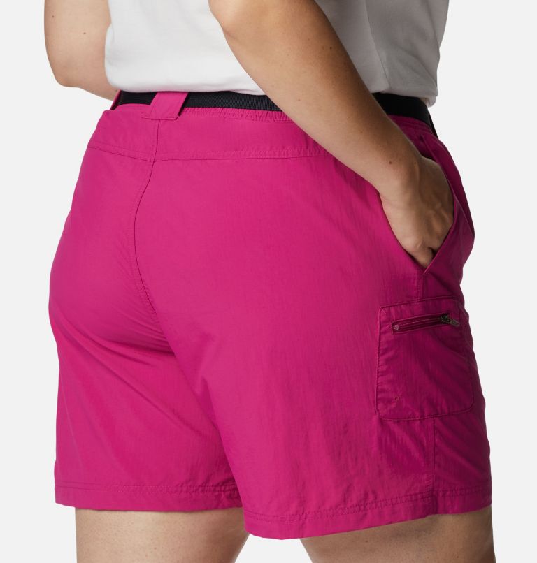 Thumbnail: Women's Sandy River Cargo Shorts - Plus Size, Color: Wild Fuchsia, image 5