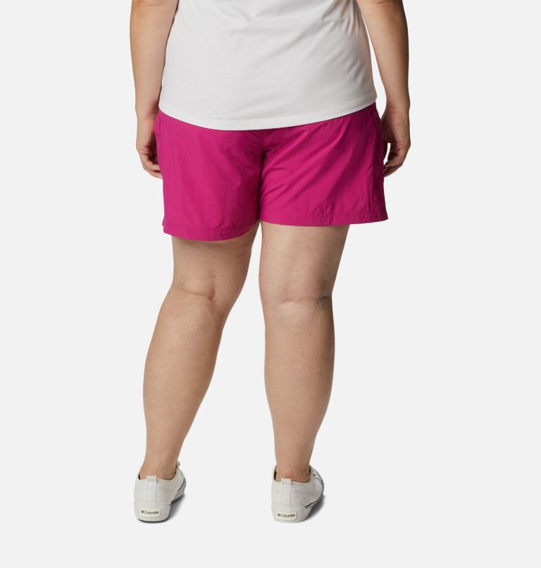 Thumbnail: Women's Sandy River Cargo Shorts - Plus Size, Color: Wild Fuchsia, image 2