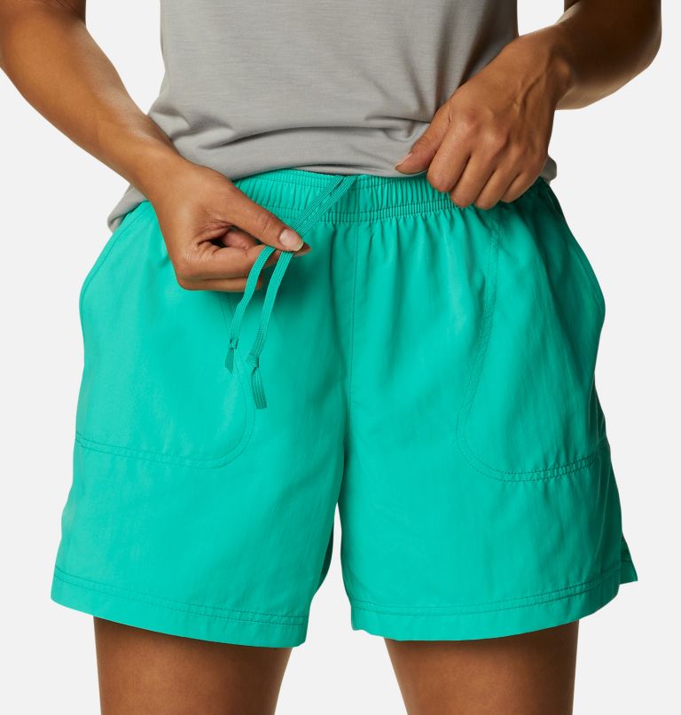 Women's Sandy River Shorts, Color: Electric Turquoise, image 4