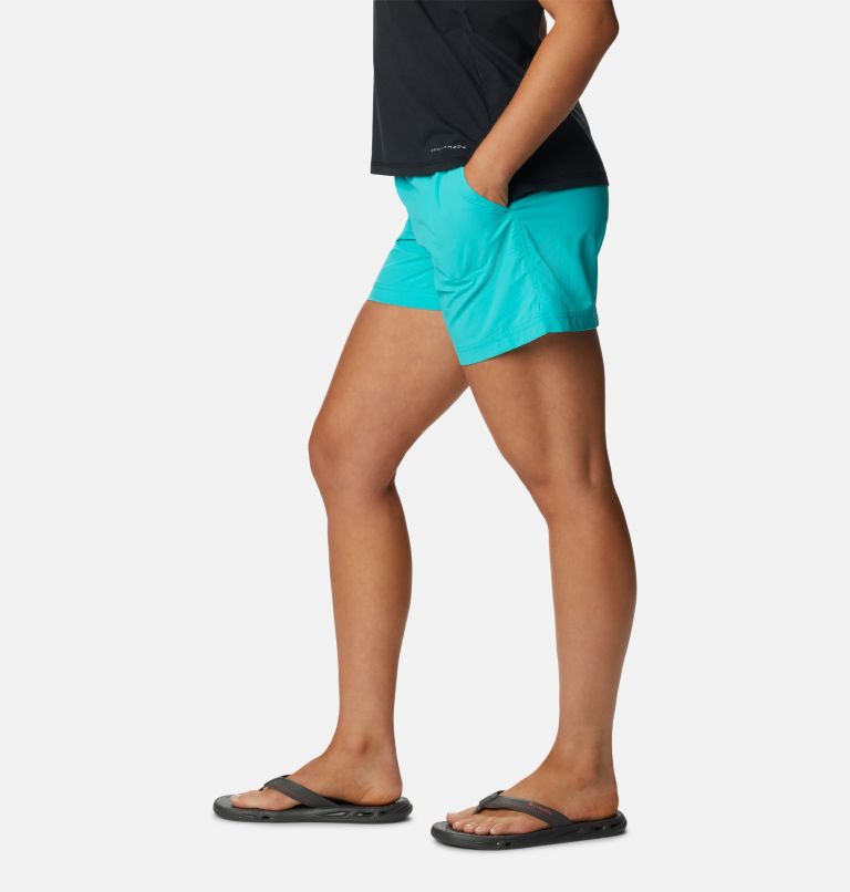 Women's Sandy River Shorts, Color: Bright Aqua, image 3