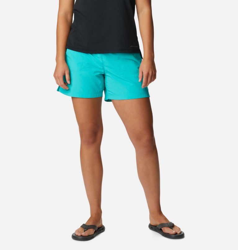 Women's Sandy River Shorts, Color: Bright Aqua, image 1