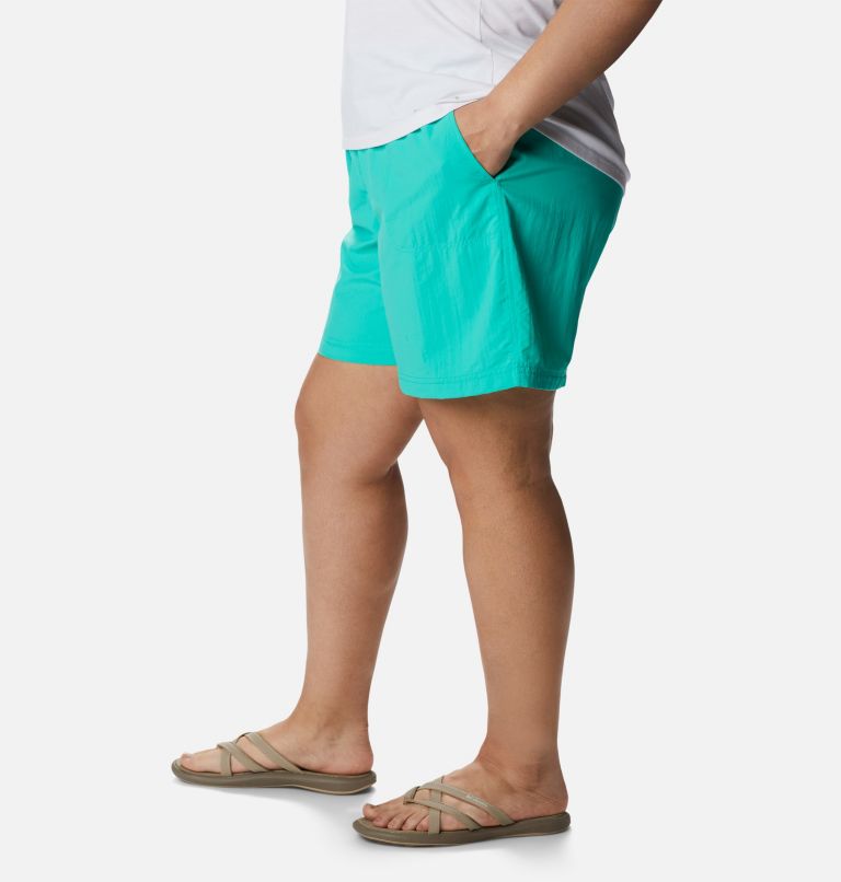 Women's Sandy River Shorts - Plus Size, Color: Electric Turquoise, image 3