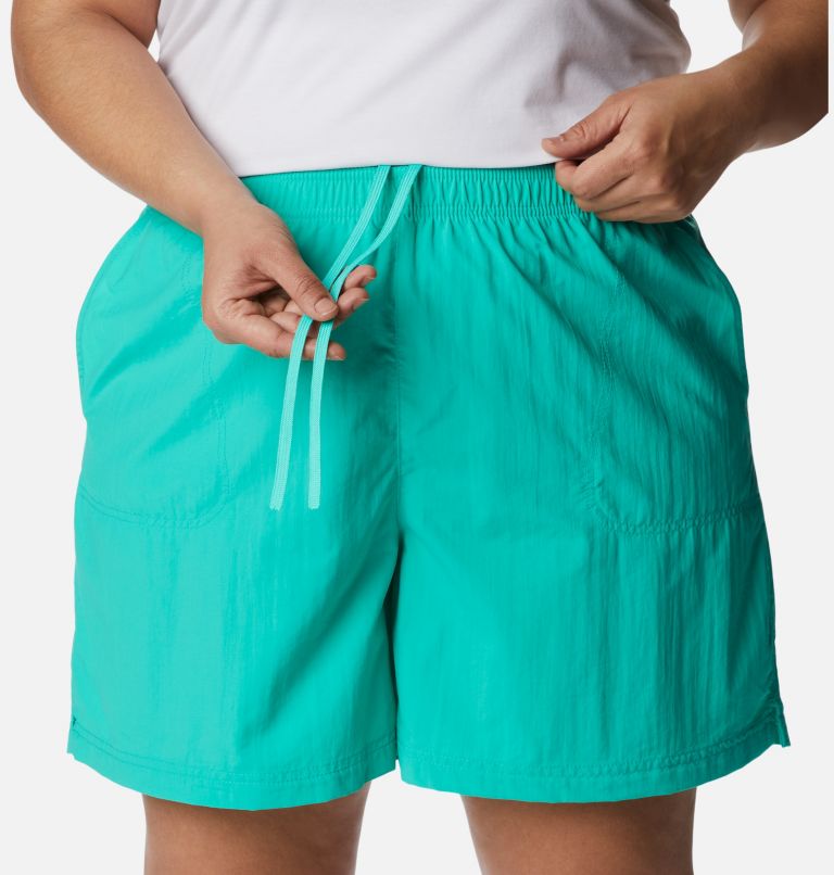 Women's Sandy River Shorts - Plus Size, Color: Electric Turquoise, image 4