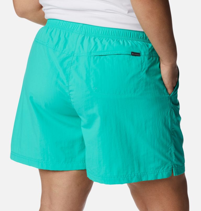 Women's Sandy River Shorts - Plus Size, Color: Electric Turquoise