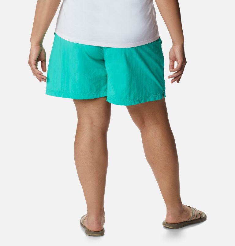 Thumbnail: Women's Sandy River Shorts - Plus Size, Color: Electric Turquoise, image 2