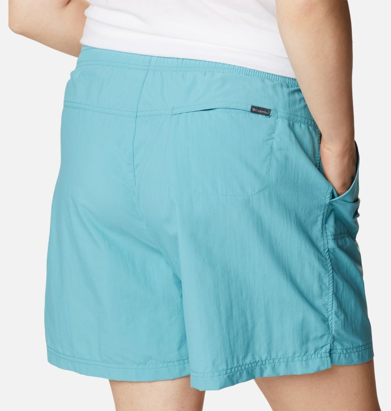 Thumbnail: Women's Sandy River Shorts - Plus Size, Color: Sea Wave, image 5
