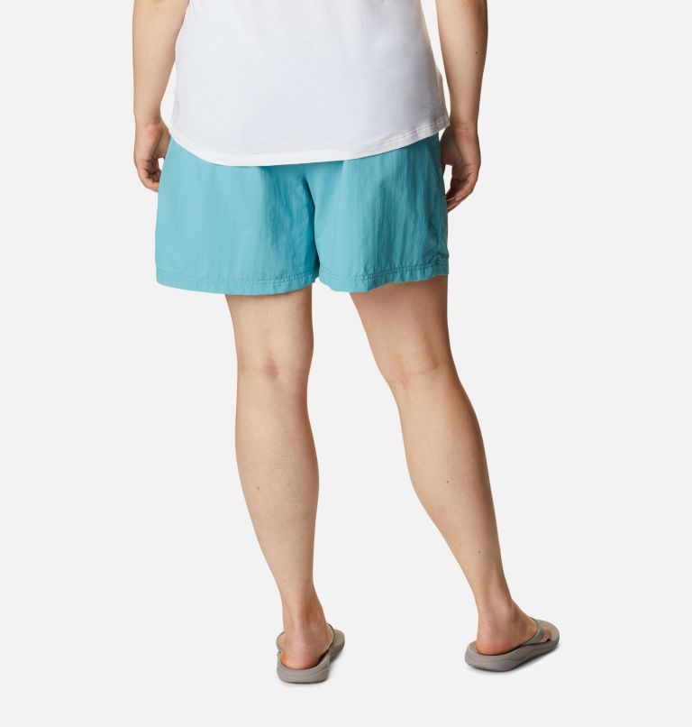 Thumbnail: Women's Sandy River Shorts - Plus Size, Color: Sea Wave, image 2