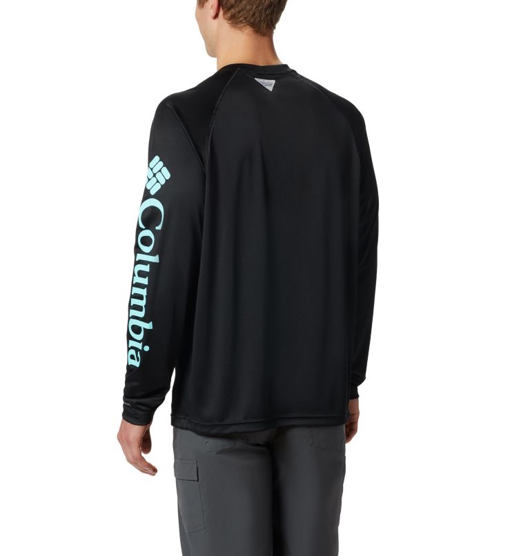 Thumbnail: Men’s PFG Terminal Tackle Long Sleeve Shirt, Color: Black, Gulf Stream Logo, image 2