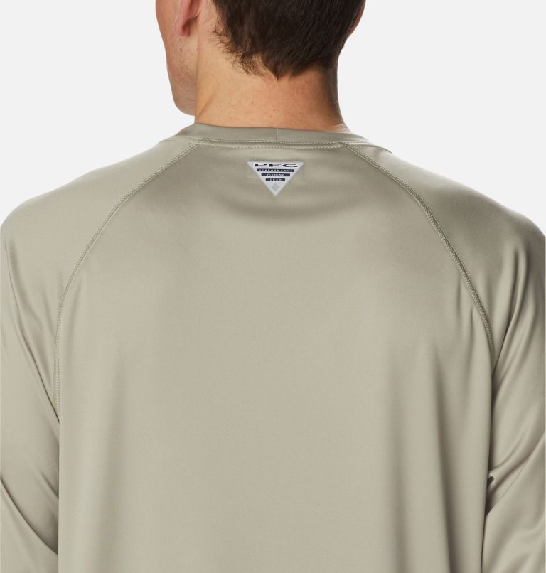 Thumbnail: Men’s PFG Terminal Tackle Long Sleeve Shirt, Color: Safari, Key West Logo, image 5