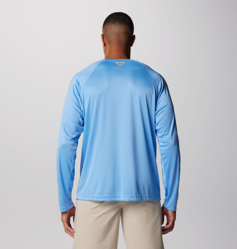 Men's PFG Terminal Tackle Long Sleeve Shirt, Color: White Cap, White Logo, image 2