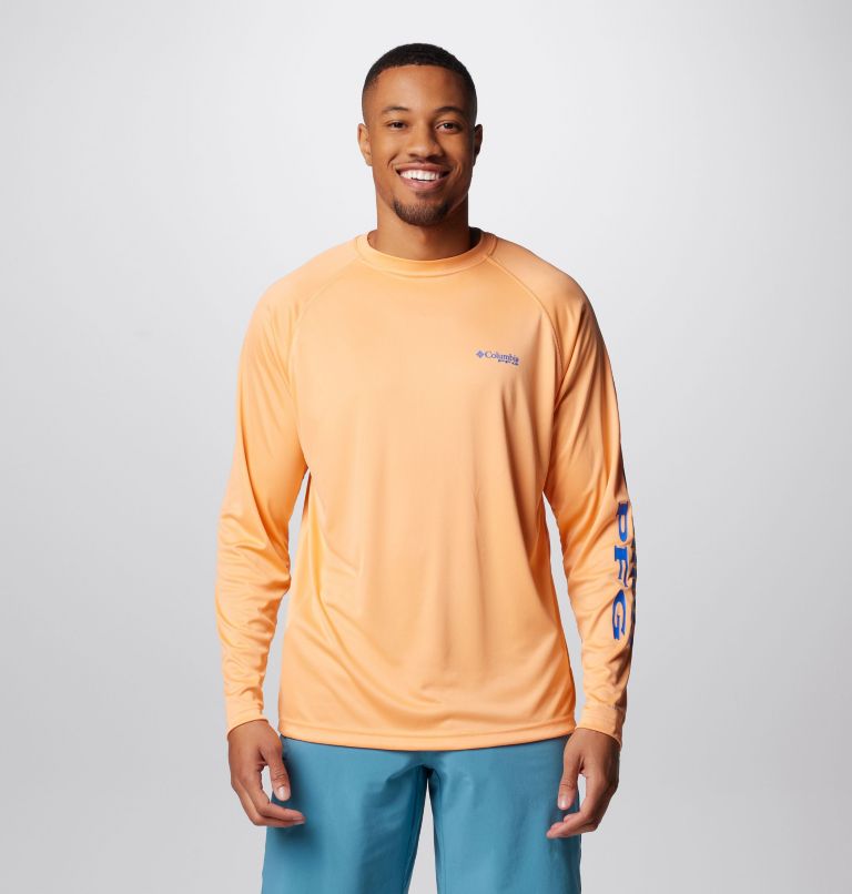 Men's Columbia Orange Auburn Tigers PFG Terminal Tackle Omni-Shade Long  Sleeve T-Shirt