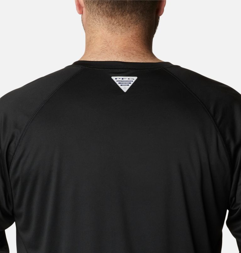 Thumbnail: Men’s PFG Terminal Tackle Long Sleeve Shirt - Big, Color: Black, Gulf Stream Logo, image 5