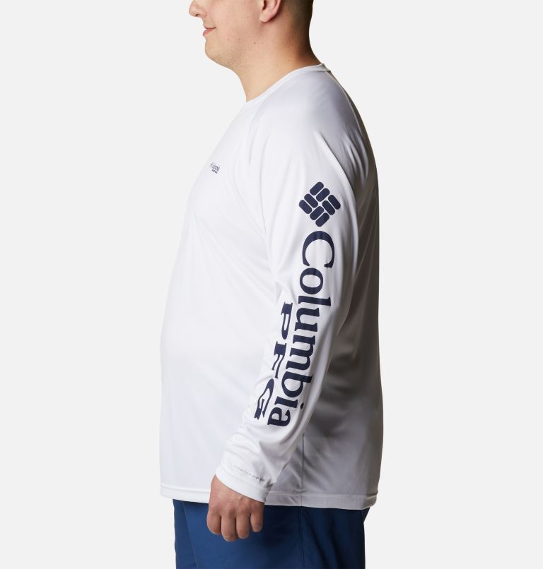 Men’s PFG Terminal Tackle Long Sleeve Shirt - Big, Color: White, Nightshade Logo, image 3