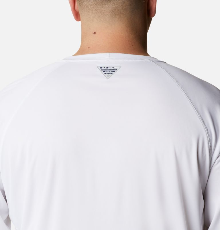 Men's PFG Terminal Tackle Long Sleeve Shirt - Big, Color: White, Nightshade Logo, image 5