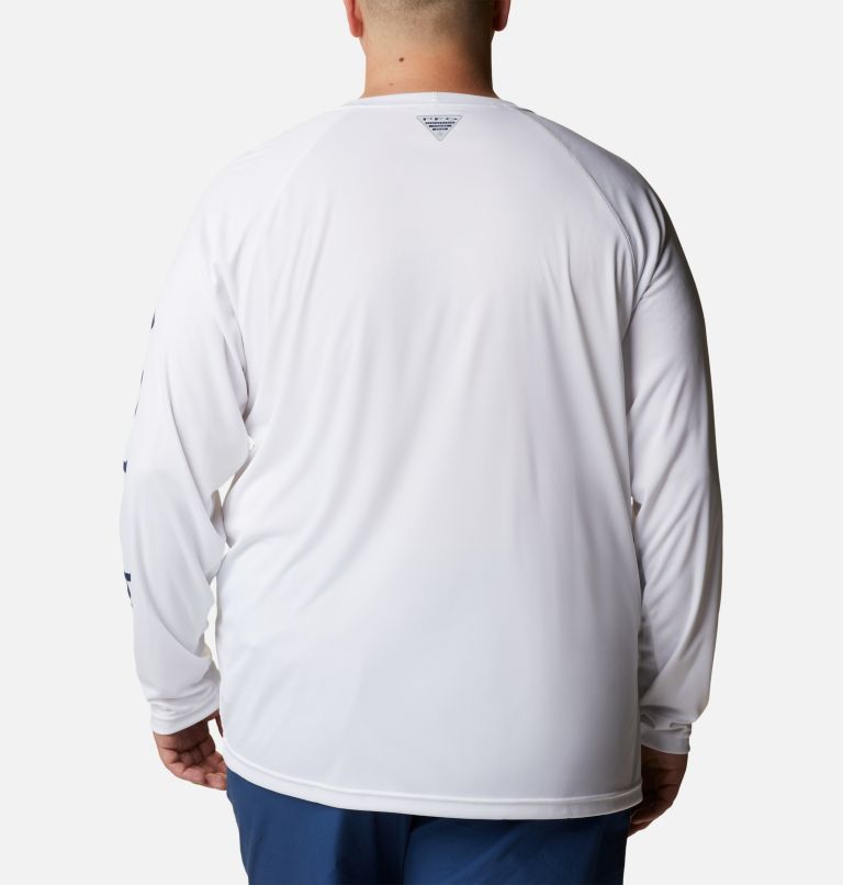 Men’s PFG Terminal Tackle Long Sleeve Shirt - Big, Color: White, Nightshade Logo, image 2