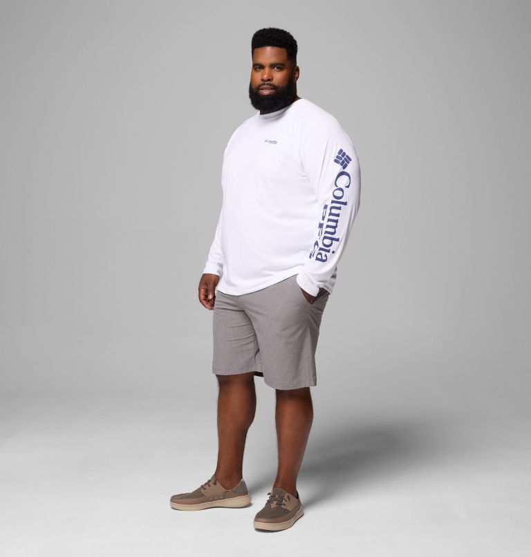 Men's PFG Terminal Tackle Long Sleeve Shirt - Big, Color: White, Nightshade Logo, image 2