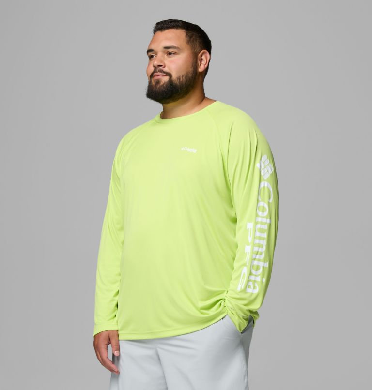 Men's PFG Terminal Tackle Long Sleeve Shirt - Big, Color: Voltage, White Logo, image 4