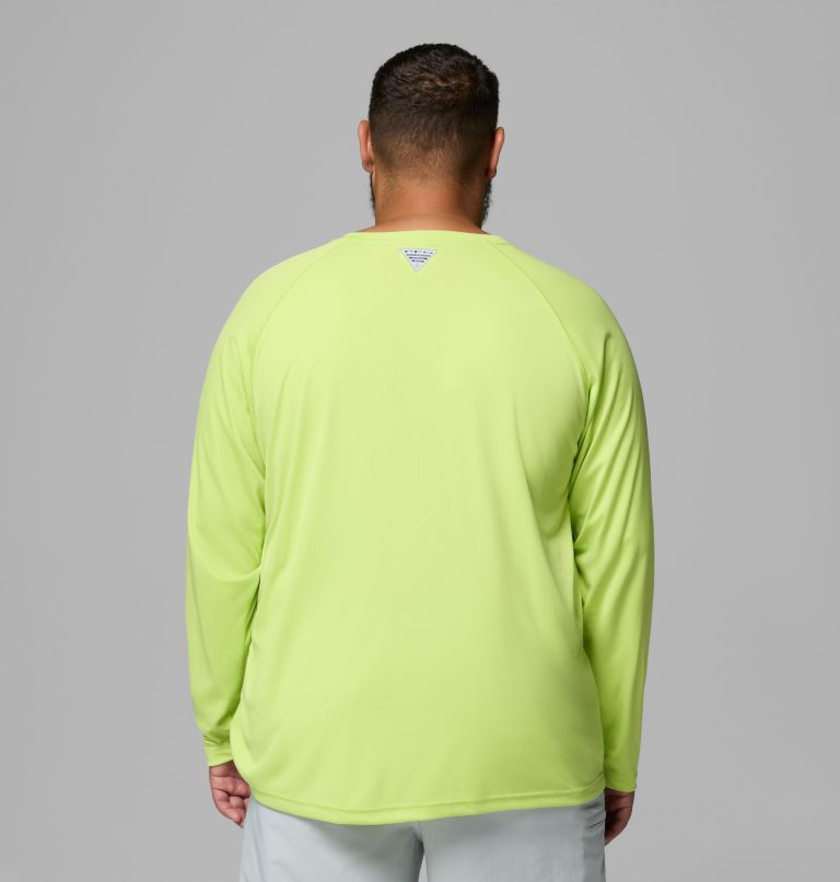 Men's PFG Terminal Tackle Long Sleeve Shirt - Big, Color: Voltage, White Logo, image 3
