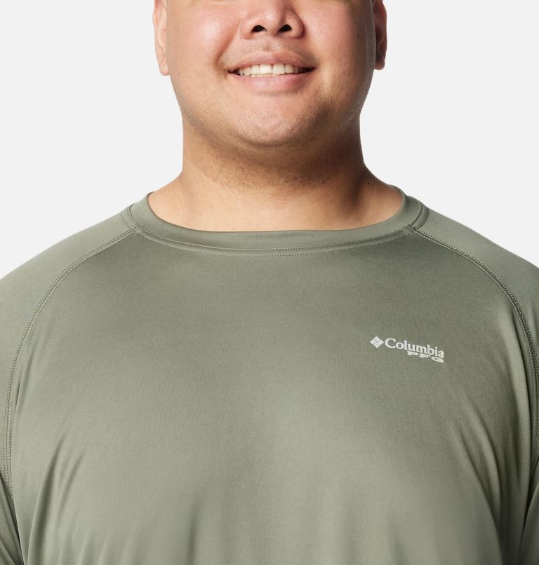 Men's PFG Terminal Tackle Long Sleeve Shirt - Big, Color: Cypress, Cool Grey Logo, image 4
