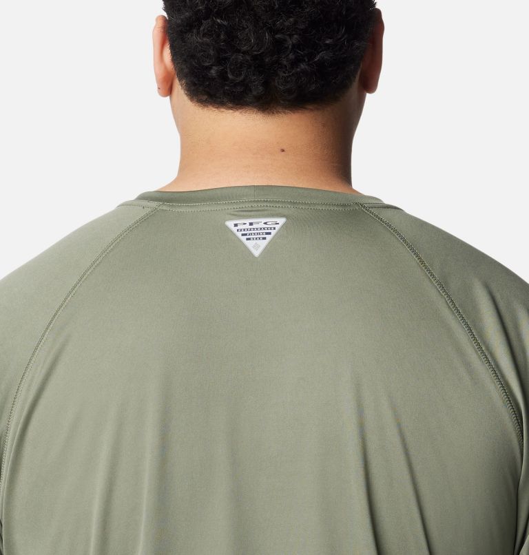 Men's PFG Terminal Tackle Long Sleeve Shirt - Big, Color: Cypress, Cool Grey Logo, image 5