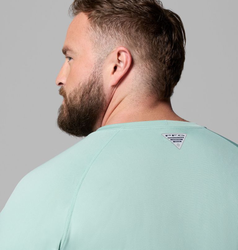 Men's PFG Terminal Tackle Long Sleeve Shirt - Big, Color: Misty Jade, Shark Logo, image 6