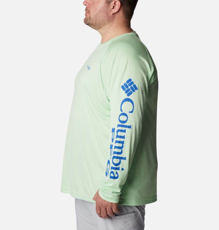 Men's PFG Terminal Tackle Long Sleeve Shirt - Big, Color: Key West, Vivid Blue Logo, image 3