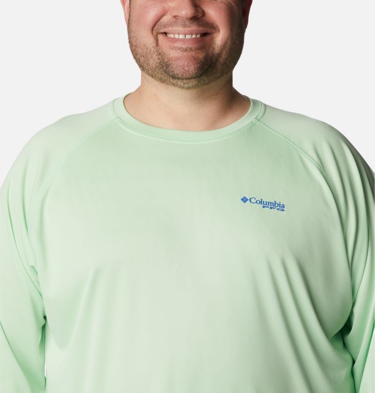 Men’s PFG Terminal Tackle Long Sleeve Shirt - Big, Color: Key West, Vivid Blue Logo, image 4