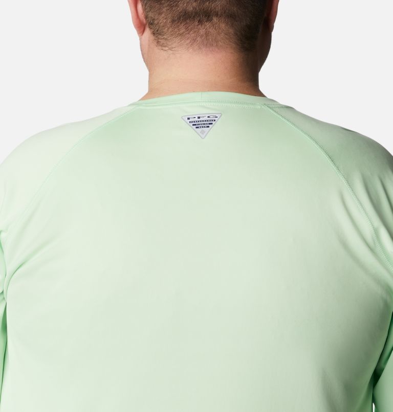 Men’s PFG Terminal Tackle Long Sleeve Shirt - Big, Color: Key West, Vivid Blue Logo, image 5