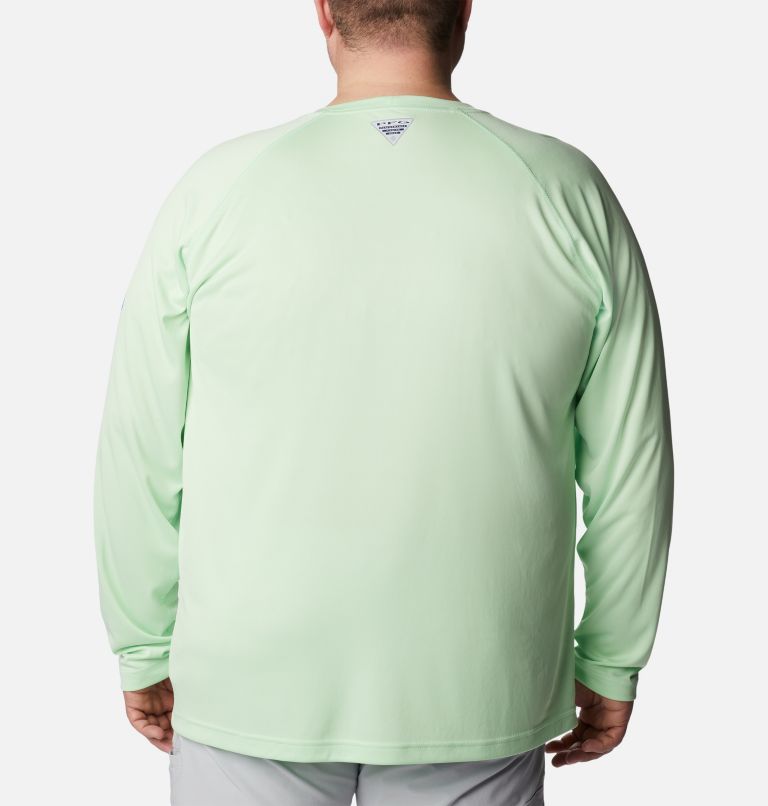 Men’s PFG Terminal Tackle Long Sleeve Shirt - Big, Color: Key West, Vivid Blue Logo, image 2
