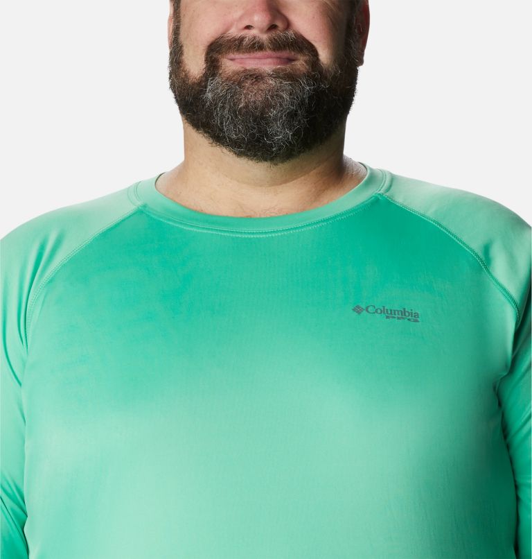 Men's PFG Terminal Tackle Long Sleeve Shirt - Big, Color: Light Jade, Metal Logo, image 4