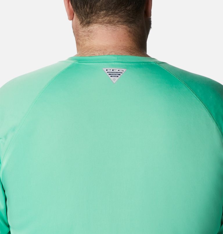 Men’s PFG Terminal Tackle Long Sleeve Shirt - Big, Color: Light Jade, Metal Logo, image 5