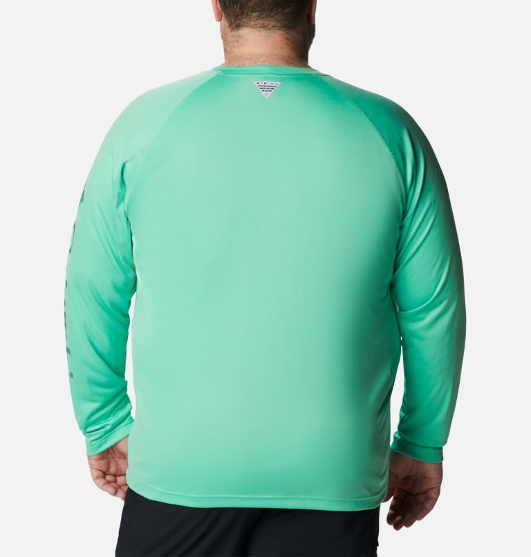 Thumbnail: Men’s PFG Terminal Tackle Long Sleeve Shirt - Big, Color: Light Jade, Metal Logo, image 2